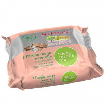 Купити - Ma Provence Savon bio a l’Argile rouge naturelle parfum Bois de Provence - Біо-органічне мило з червоною глиною і ароматом Прованського лісу