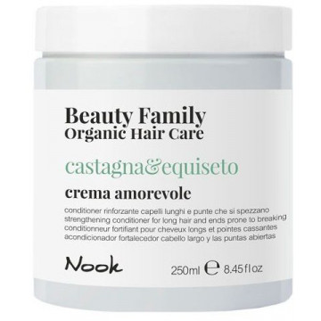 Купити - Nook Beauty Family Organic Castagna & Equiseto Crema Amorevole - Зміцнюючий кондиціонер для довгого ламкого волосся