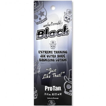 Купити - Pro Tan Unbelievably Black Extreme Tanning 25X Ultra Dark Bronzing Lotion - Лосьйон для засмаги з бронзаторами