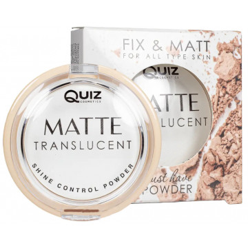 Купити - Quiz Cosmetics MatteTranslutent Matt and Fix - Напівпрозора матова пудра