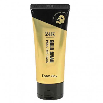 Купити - FarmStay 24K Gold Snail Peel Off Pack - Маска-плівка c 24-каратним золотом і муцином равлика