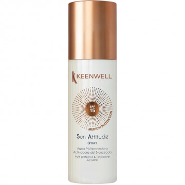 Купити - Keenwell Spray Multi-Protective & Tan Booster Sun Water SPF 15 - Мультизахисна вода для засмаги з SPF 15