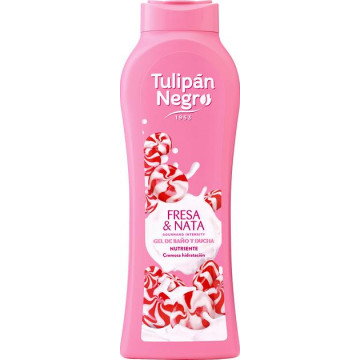 Купити - Tulipan Negro Strawberry Cream Shower Gel - Гель для душу "Полуничний крем"