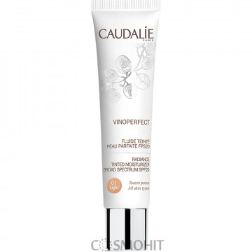 Купити - Caudalie Vinoperfect Radiance Tinted Moisturizer SPF20 - Сяючий зволожуючий флюїд з тональним ефектом SPF20