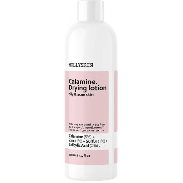 Купити - Hollyskin Calamine. Drying Lotion - Підсушуючий лосьйон для жирної, проблемної і схильної до акне шкіри Купити - Hollyskin Calamine. Drying Lotion - Підсушуючий лосьйон для жирної, проблемної і схильної до акне шкіри