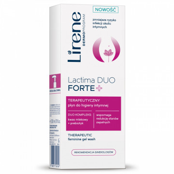 Купити - Lirene Lactima Duo Forte Therapeutic Feminine Gel Wash - Гель для інтимної гігієни "Терапевтичний"