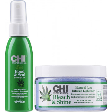 Купити - CHI Bond+ Sample Kit with Hemp & Aloe Vera - Набір для освітлення волосся з конопляною олією та алое віра