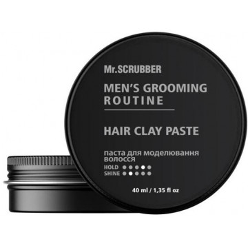 Купити - Mr.Scrubber Men's Grooming Routine Hair Clay Paste - Паста для моделювання волосся