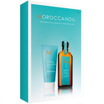 Купити - Moroccanoil Hydrating Styling Cream and Treatment Oil Duo Pack - Набір олія для всіх типів волосся + Зволожуючий крем