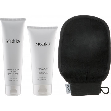 Купити - Medik8 Smooth Body Exfoliating Kit - Набір для тіла з АНА-кислотами, для сухої шкіри та гіперкератозу