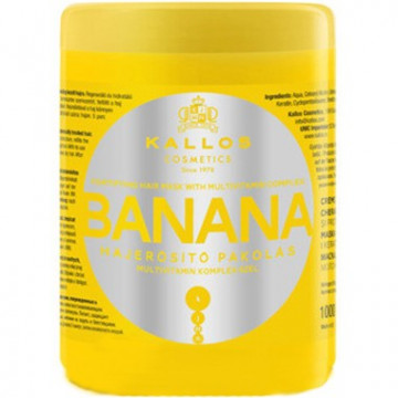 Купити - Kallos Banana Fortifying Hair Mask With Multi-Vitamin Complex - Маска для зміцнення волосся з екстрактом банана