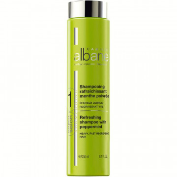 Купити - Camille Albane Refreshing shampoo with peppermint - Регенеруючий шампунь з перченою м'ятою