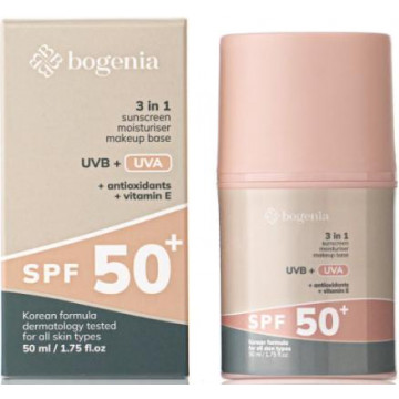 Купити - Bogenia BG422 Sunscreeen Face Cream SPF 50+ - Сонцезахисний крем для обличчя