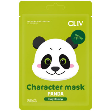 Купити - CLIV Character Mask Panda - Тканинна маска для сяйва шкіри обличчя "Панда"