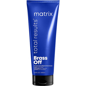 Купити - Matrix Total Results Brass Off Hair Mask - Маска для нейтралізації небажаних мідних півтонів волосся відтінків шатен та темний блонд