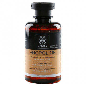 Купити - Apivita propoline shampoo for dry scalp with tea tree and honey - Шампунь для сухої шкіри голови з чайним деревом і медом