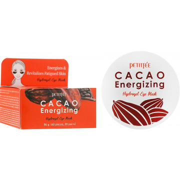 Купити - Petitfee & Koelf Cacao Energizing Hydrogel Eye Mask - Гідрогелеві тонізуючі патчі для очей з екстрактом какао
