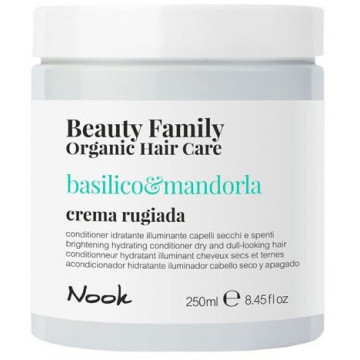 Купити - Nook Beauty Family Organic Basilico & Mandorla Crema Rugiada - Кондиціонер "Яскравість, Зволоження і Блиск "для сухого, тьмяного волосся