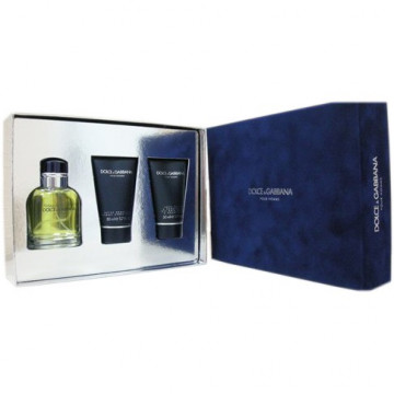 Купити - Dolce & Gabbana Pour Homme - Подарунковий набір (EDT75 + A/SH50 + S/G50)