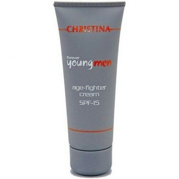 Купити - Christina Forever Young Men Age Fighter Cream SPF 15 - Крем проти старіння шкіри для чоловіків