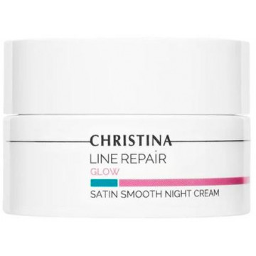 Купити - Christina Line Repair Glow Satin Smooth Night Cream - Нічний крем для обличчя "Гладкість сатину"