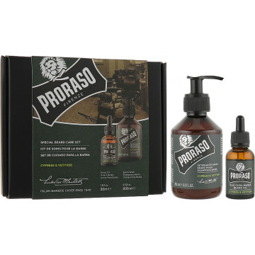 Купити - Proraso Cypress & Vetyver Beard Care Set - Подарунковий набір для догляду за бородою