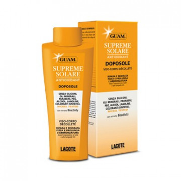 Купити - GUAM Supreme Solare viso-corpo-décolleté Doposole lenitivo e delicato - Крем після засмаги з антиоксидантною дією