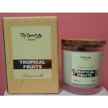 Купити - Top Beauty Aromatic candle - Свічка ароматична із соєвого воску 220 мл. Tropical fruits Купити - Top Beauty Aromatic candle - Свічка ароматична із соєвого воску 220 мл. Tropical fruits