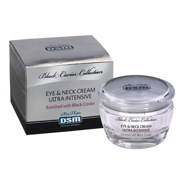 Купити - Mon Platin DSM Black Caviar Eye And Neck Ultra Intensive Cream With Vitamins Capsules - Крем для очей і шиї на основі чорної ікри