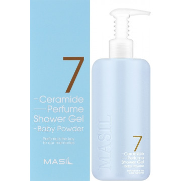 Купити - Masil 7 Ceramide Perfume Shower Gel Baby Powder - Гель для душу з керамідами з ароматом дитячої присипки