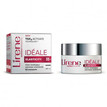 Купити - Lirene Ideale Elasticity 35+ Day Cream SPF 15 - Денний крем від перших зморшок 35+