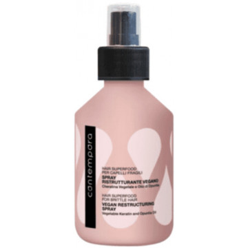 Купити - Barex Contempora Hair Superfood For Brittle Hair Vegan Restructuring Spray - Спрей, що реструктурує з рослинним кератином і олією опунції