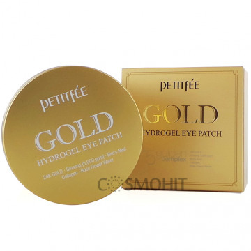 Купити - Petitfee & Koelf Gold Hydrogel Eye Patch - Гідрогелеві патчі для очей з золотим комплексом +5