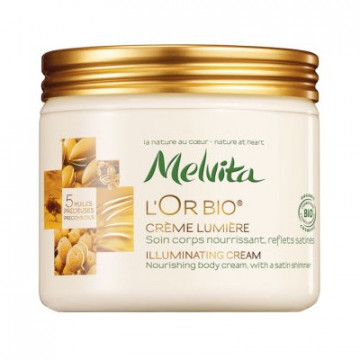 Купити - Melvita L'or Bio Illuminating Nourishing Body Cream - Мерехтливий крем для тіла