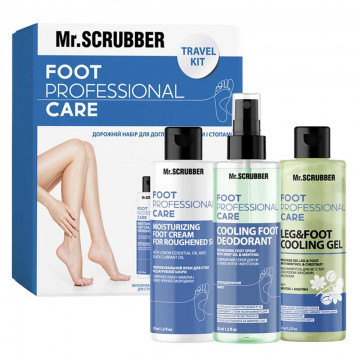 Купити - Mr.Scrubber Foot Professional Care Travel Kit - Дорожній набір для догляду за ногами та стопами