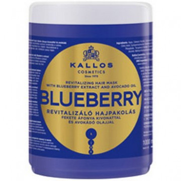 Купити - Kallos Blueberry Revitalizing Mask For Dry, Damaged, Chemically Treated Hair, With Blueberry Extract And Avocado Oil - Маска для волосся з екстрактом чорниці