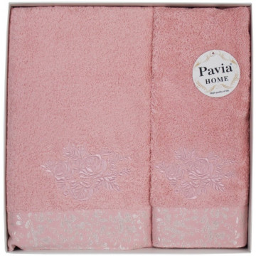 Купити - Pavia Rose Pink - Набір рушників (рожевий)