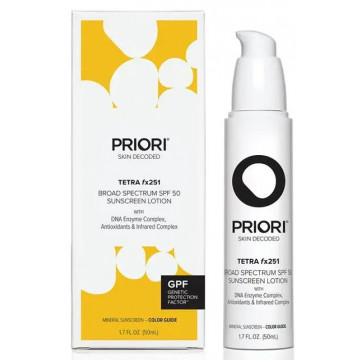 Купити - Priori tetra fx251 Broad Spectrum Color Guide SPF50 - Зволожуючий крем для обличчя (з тоном)