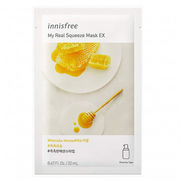 Купити - Innisfree My Real Squeeze Mask Manuka Honey - Тканинна маска з медом мануки