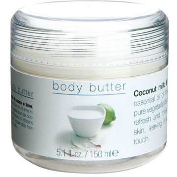 Купити - Greenland Milky Body Butter Coconut Milk & Lime - Крем для тіла Кокосове Молочко-Лайм