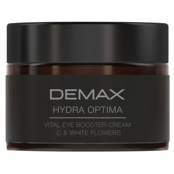 Купити - Demax Hydra Optima Vital Eye Booster-Cream C + White Flowers - Крем для зони навколо очей "Вітамін C та білі квіти"