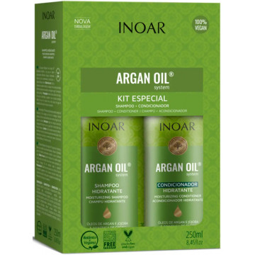 Купити - Inoar Argan Oil - Безсульфатний набір для комбінованого волосся