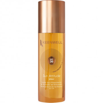 Купити - Keenwell Spray Multi-Protective Tan Booster Dry Oil SPF 30 - Мультизахисне сухе масло для засмаги SPF 30