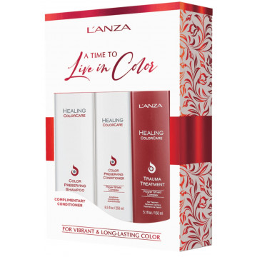 Купити - L'anza Healing Color Care Holiday Trio Box - Подарунковий набір для фарбованого волосся