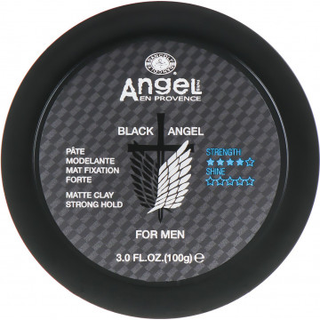 Купити - Angel Professional Black Angel Matte Clay Strong Hold - Матова глина для укладання волосся сильної фіксації