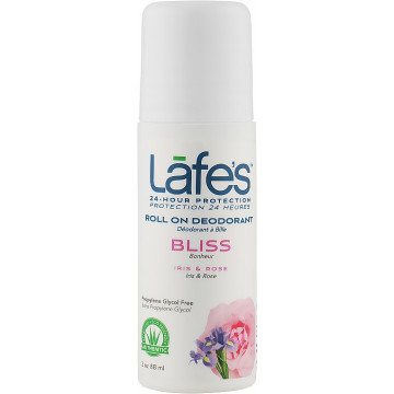 Купити - Lafe's Roll On Deodorant Bliss Iris & Rose - Роликовий дезодорант "Ірис та троянда"