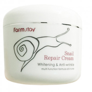 Купити - FarmStay Snail Repair Cream - Відновлюючий крем з екстрактом равликиа