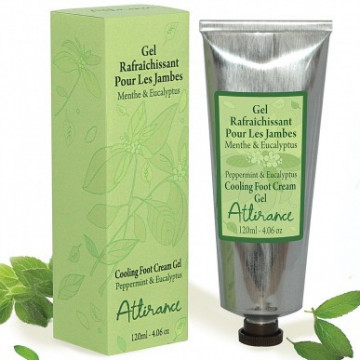 Купити - Attirance Cooling Foot Cream Gel Peppermint and Eucalyptus - Охолоджуючий крем-гель для ніг М'ята і Евкаліпт