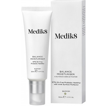 Купити - Medik8 Balance Moisturiser with Glycolic Acid Activator - Зволожуючий крем для проблемної шкіри з пробіотиками та гліколевою кислотою