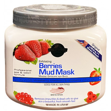 Купити - Hollywood Style Exfoliating Berries Scrub - Відлущуючий скраб для обличчя з екстрактом ягід